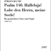 Blume, Jürgen: Psalm 146 für gemischten Chor und Orgel
