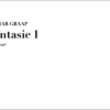 Graap, Lothar: Fantasie I für Kleinorgel (mit Pedal)
