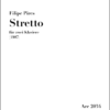 Pires, Filipe: Stretto (1987) für zwei Pianos / für zwei Klaviere