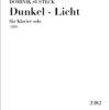 Susteck, Dominik: Dunkel - Licht (2009) für Klavier solo