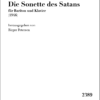 Jacobi, Wolfgang: Die Sonette des Satans für Bariton und Klavier (1946) herausgegeben von Birger Petersen