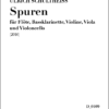Ulrich Schultheiss: "Spuren" für Flöte, Bassklarinette, Violine, Viola und Violoncello (2016)