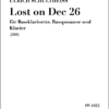 Ulrich Schultheiss: "Lost on Dec 26" für Bassklarinette, Bassposaune und Klavier (2006)