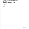 Ulrich Schultheiss: "Tributes to ..." für Chor (2001)
