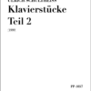 Ulrich Schultheiss: Klavierstücke Teil 2 (1992)