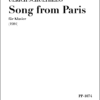 Ulrich Schultheiss: "Song from Paris" für Klavier (1984)