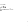 Mirza, Pervez: 6 Lieder für Mezzosopran und Klavier (1998-2014)