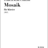 Ulrich Schultheiss: "Mosaik" für Klavier (2021)