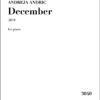 Andric, Andreja: December for piano (2018)