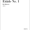 Schultheis, Michael: Etüde Nr. 1 für Klavier (2012)