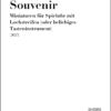 Schultheis, Michael: Souvenir (2023) für Tasteninstrument / Spieluhr