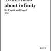 Ulrich Schultheiss: "about infinity" für Fagott und Orgel (2024)